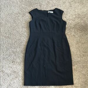 Kasper Black Sleeveless Sheath Dress for Work